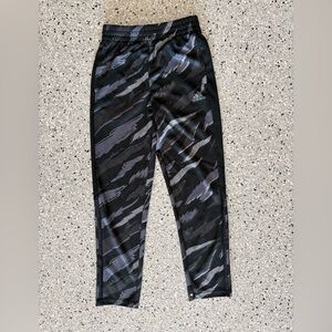 adidas Kids Black & Gray Camo-Print Joggers